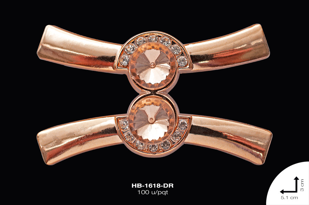 Herraje de calzado dorado rosado